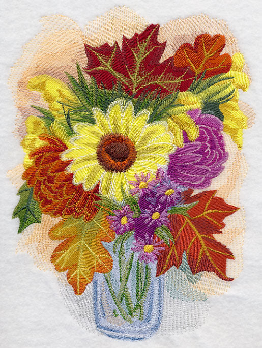 Autumn Blooms in Watercolor