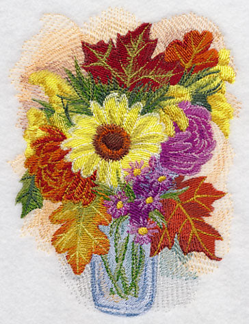 Autumn Blooms in Watercolor