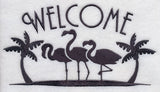 Tropical Welcome - Flamingos