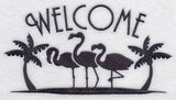 Tropical Welcome - Flamingos