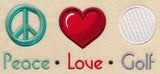 Peace Love Golf
