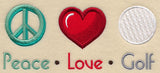 Peace Love Golf