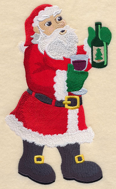 Merry Christmas Wine - Santa