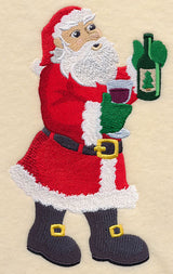Merry Christmas Wine - Santa