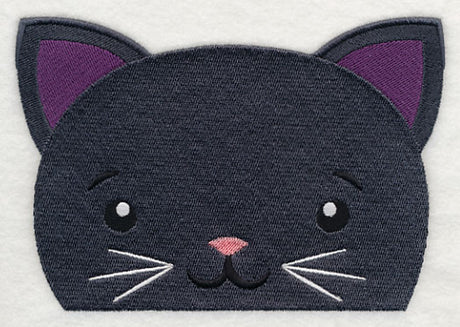 Peeking Black Cat