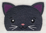 Peeking Black Cat