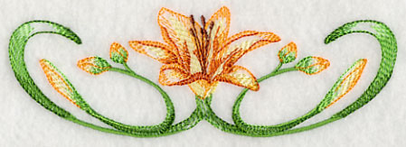 Delicate Daylilies Border 2