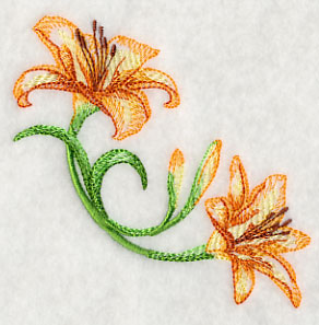 Delicate Daylilies Corner 2