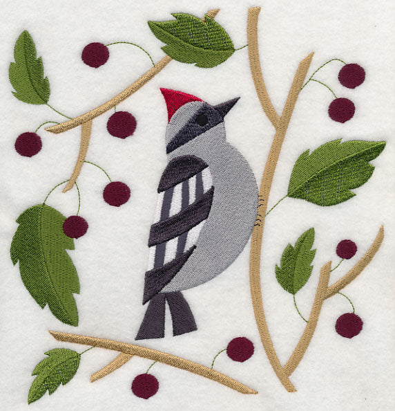 Woodpecker with Berries