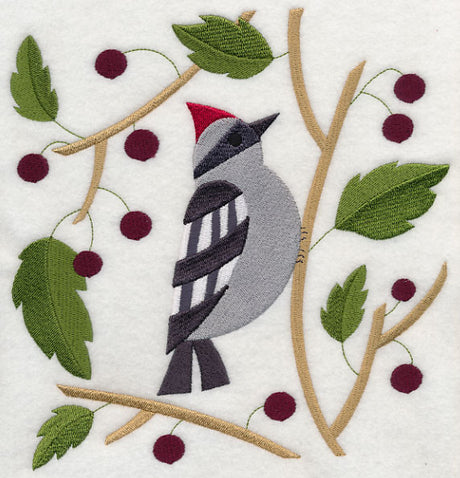 Woodpecker with Berries