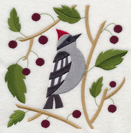 Woodpecker with Berries