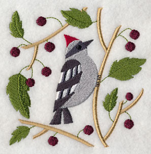 Woodpecker with Berries