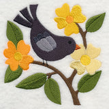 Crow in Bright Blossoms