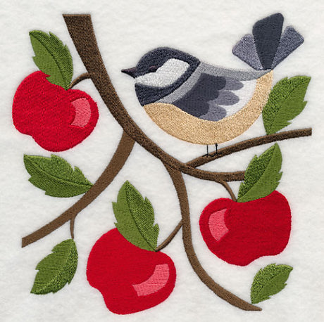Chickadee in Apple Tree