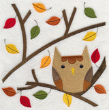 Owl in Autumn Branches