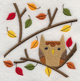Owl in Autumn Branches