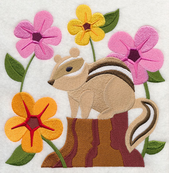Chipmunk in Blossoms