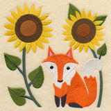 Fox in Sunflowers
