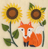 Fox in Sunflowers