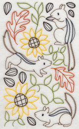 Chipmunks and Sunflower Medley (Vintage)