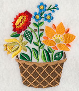 Szines Hungarian Flower Basket