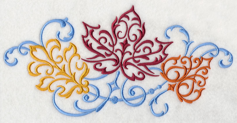 Fall Breeze Filigree Leaves