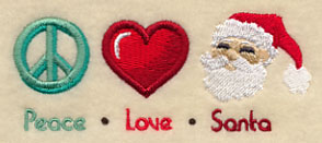 Peace Love Santa