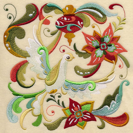 Christmas Peace Dove Square 2