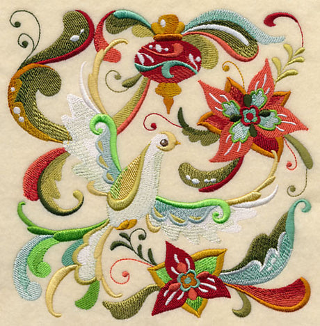 Christmas Peace Dove Square 2