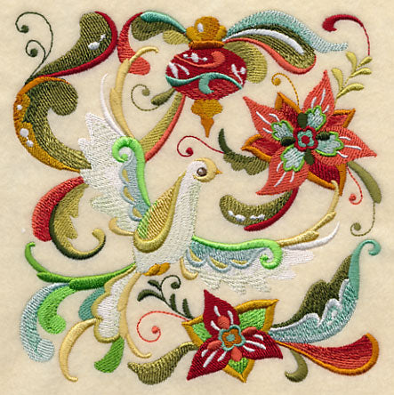 Christmas Peace Dove Square 2