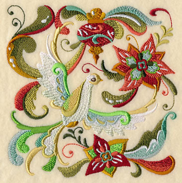 Christmas Peace Dove Square 2