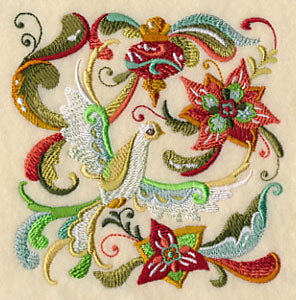 Christmas Peace Dove Square 2