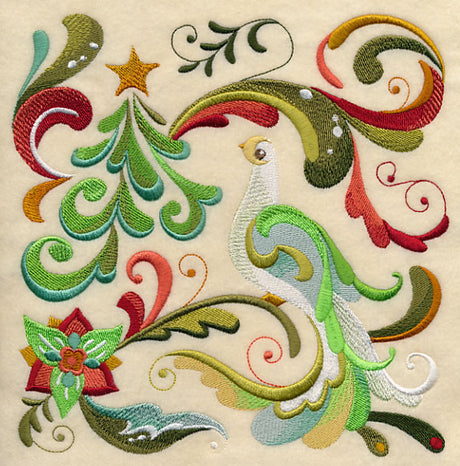 Christmas Peace Dove Square 3