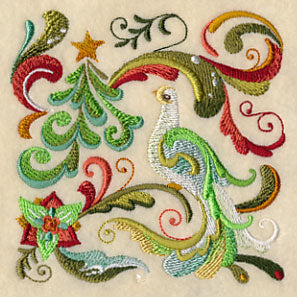 Christmas Peace Dove Square 3