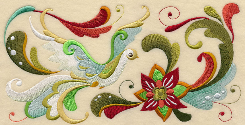 Christmas Peace Dove Border 1