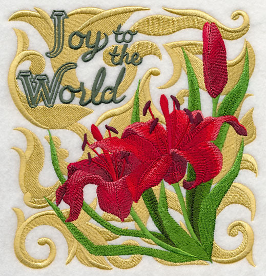 Christmas Spirit Blooms - Scarlet Lilies