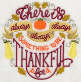 Always Something to be Thankful For
