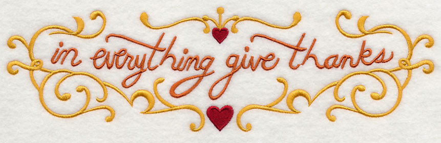 In Everything Give Thanks Border
