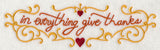 In Everything Give Thanks Border