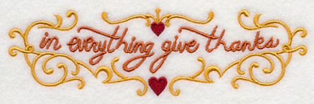 In Everything Give Thanks Border