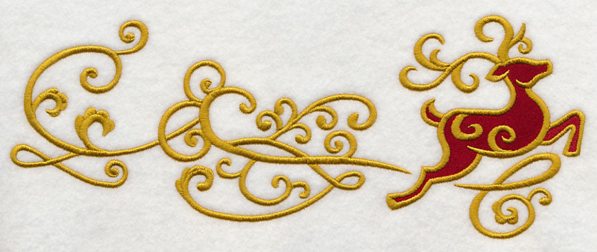 Reindeer Frolic Border