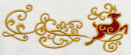 Reindeer Frolic Border