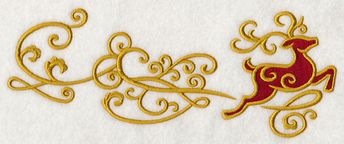 Reindeer Frolic Border