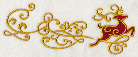 Reindeer Frolic Border