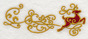 Reindeer Frolic Border