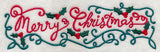 Merry Christmas Holly Border
