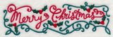 Merry Christmas Holly Border