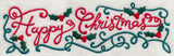 Happy Christmas Holly Border