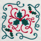 Merry Christmas Holly Square