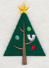 Perching in Christmas Tree - Bird 1